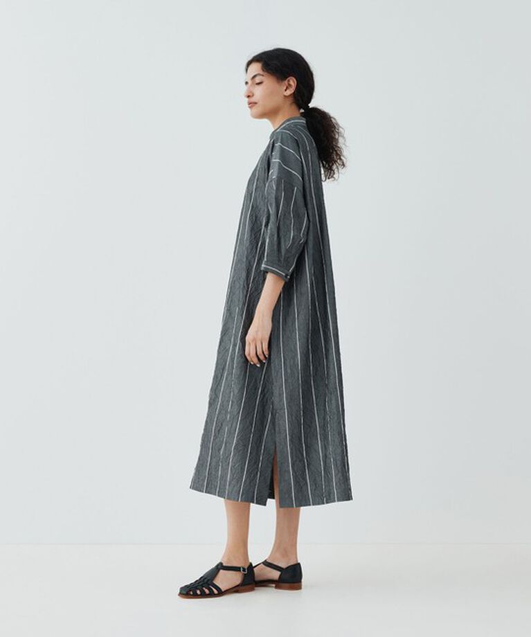 GALERIE VIE「 ワッシャーブロード ドロップショルダーシャツワンピース」|ワンピース|