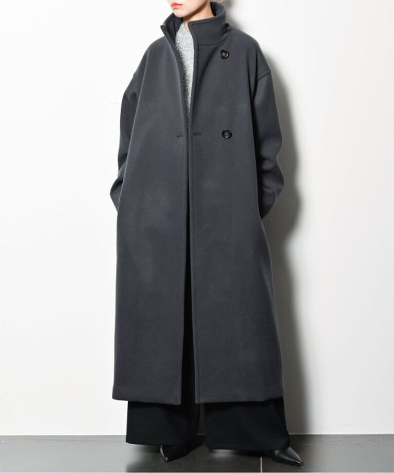  「《追加》STAND NECK コート」|その他|グレー