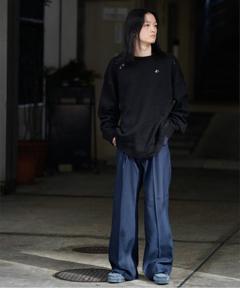 JOINT WORKS「追加Wrangler / ラングラー WRANCHER WIDE」|スラックス|ネイビー