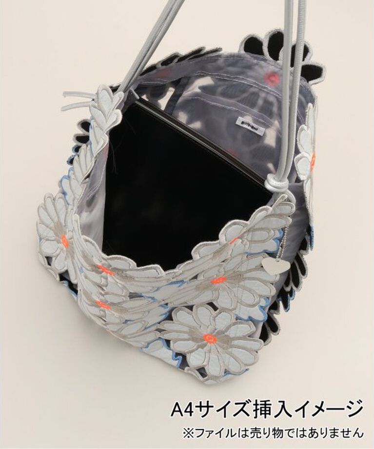 JOINT WORKS「HEY! Mrs ROSE/ヘイ！ミセスローズ フラワーシシュウトート　212-140501」|トートバッグ|