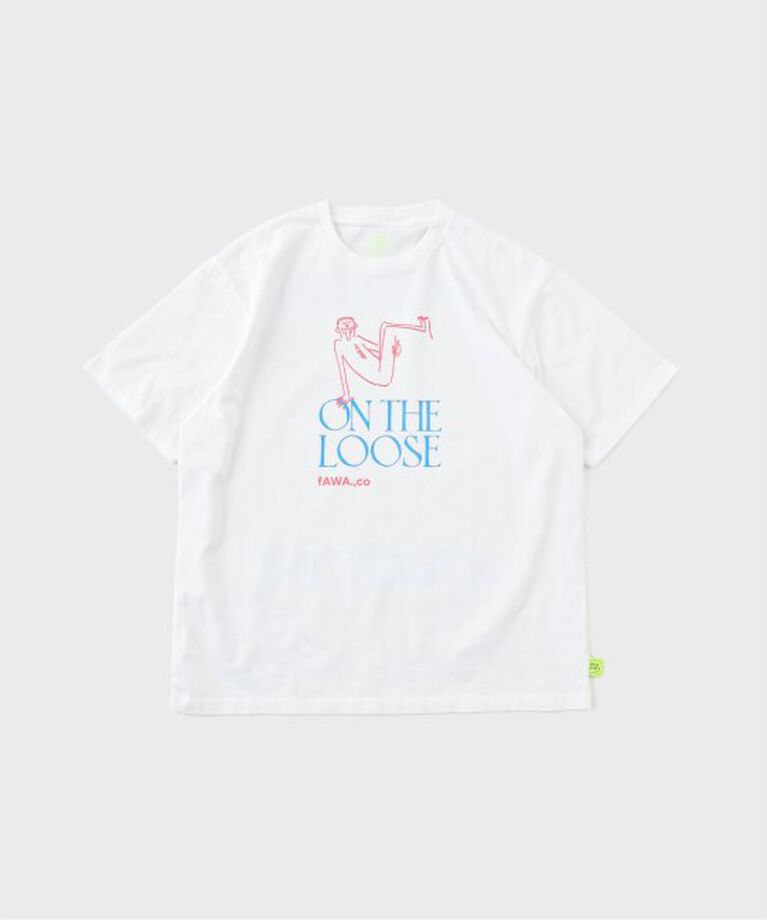 JOINT WORKS「LOOSE JOINTS/ルーズ・ジョインツ CLAY ARLINGTON-ON THE LOOSE」|Tシャツ・カットソー|ホワイト