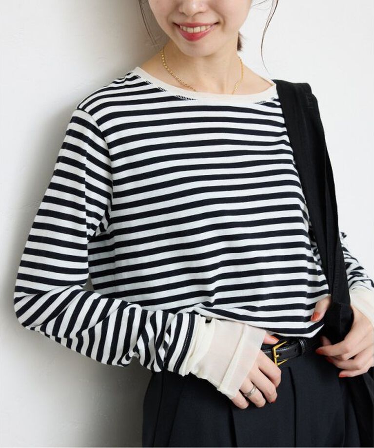 SLOBE IENA「《追加8》レイヤードスリーブロンTEE」|Tシャツ・カットソー|