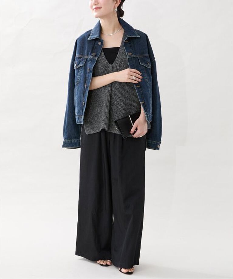 VERMEIL par iena「シルクライクサテン リラックスパンツ」|その他|