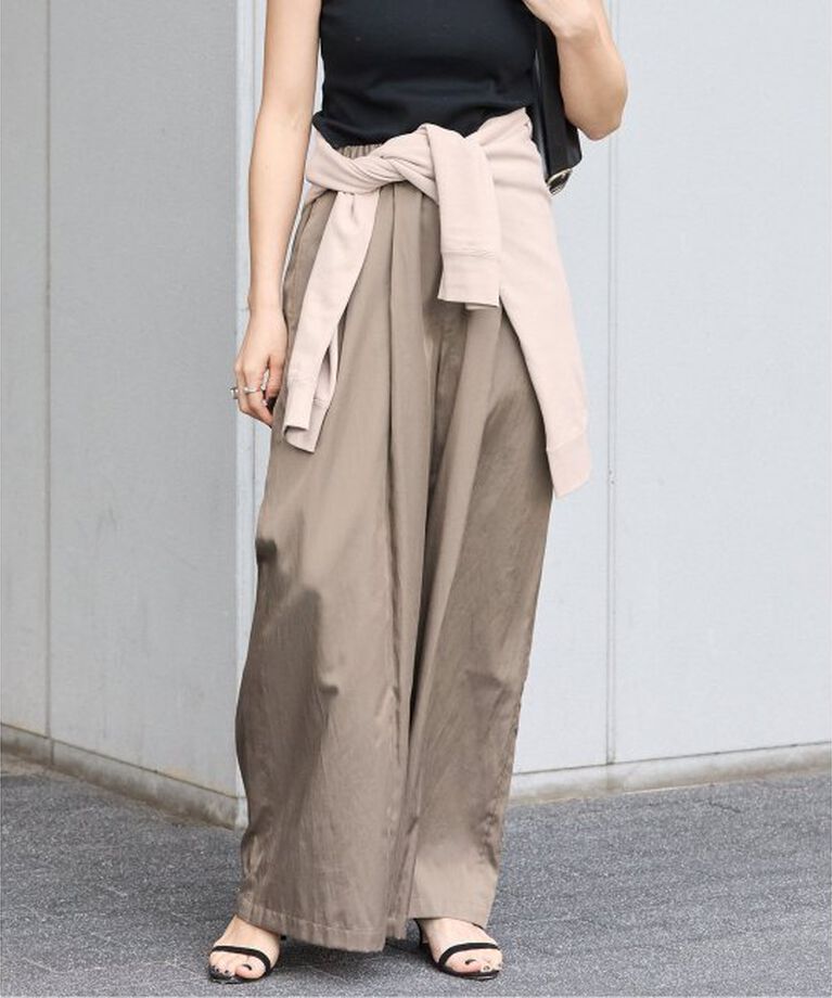 VERMEIL par iena「シルクライクサテン リラックスパンツ」|その他|