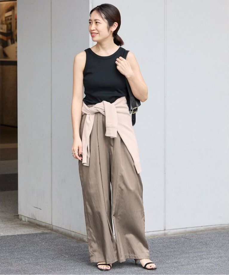 VERMEIL par iena「シルクライクサテン リラックスパンツ」|その他|