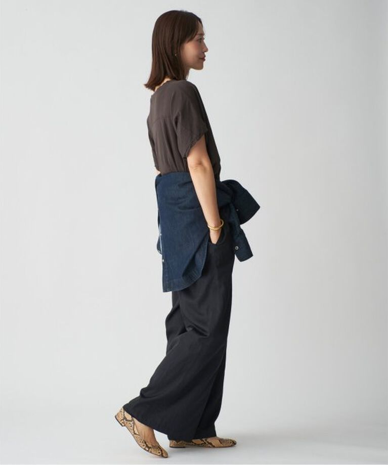 VERMEIL par iena「シルクライクサテン リラックスパンツ」|その他|