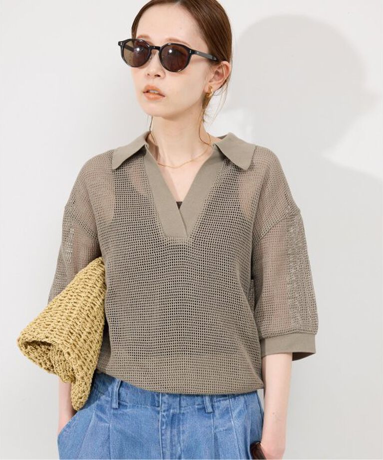 SLOBE IENA「メッシュスキッパープルオーバー」|Tシャツ・カットソー|