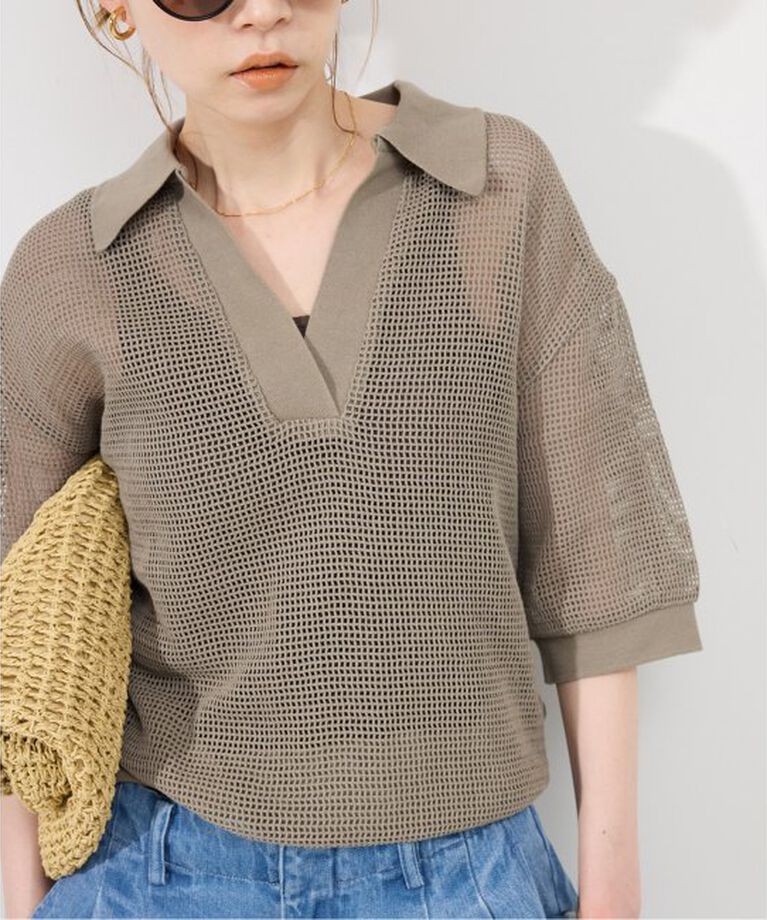 SLOBE IENA「メッシュスキッパープルオーバー」|Tシャツ・カットソー|