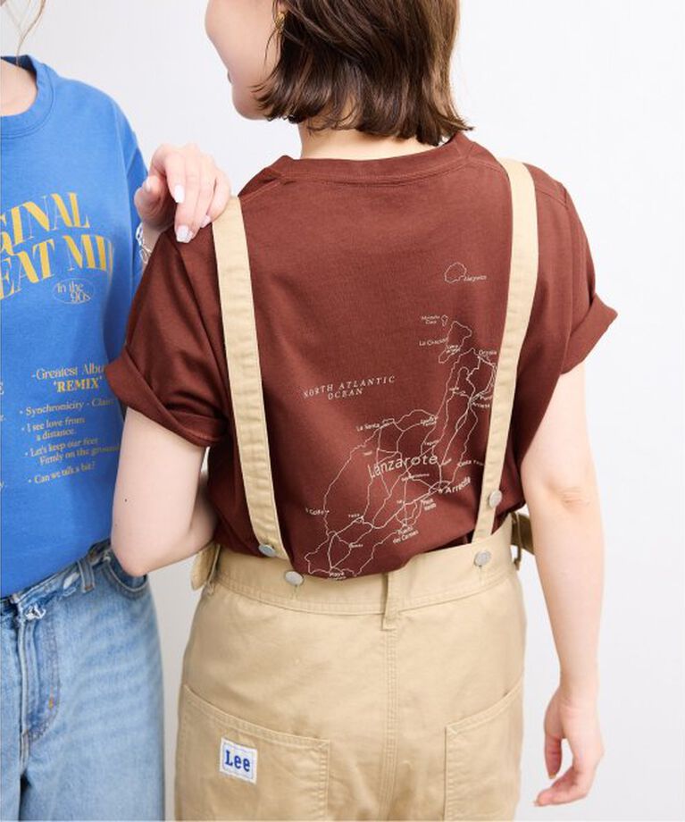 SLOBE IENA「ROAD TRIP ロゴプリントTEE」|Tシャツ・カットソー|ブラウン