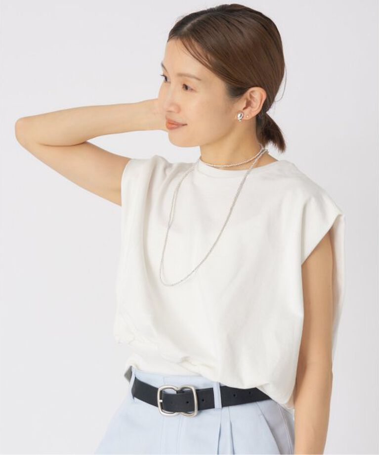 IENA「裏毛ノースリーブプルオーバー」|Tシャツ・カットソー|