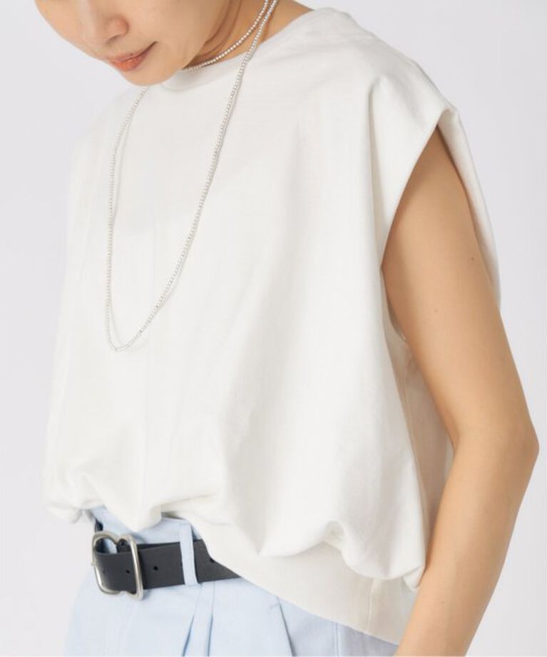 IENA「裏毛ノースリーブプルオーバー」|Tシャツ・カットソー|