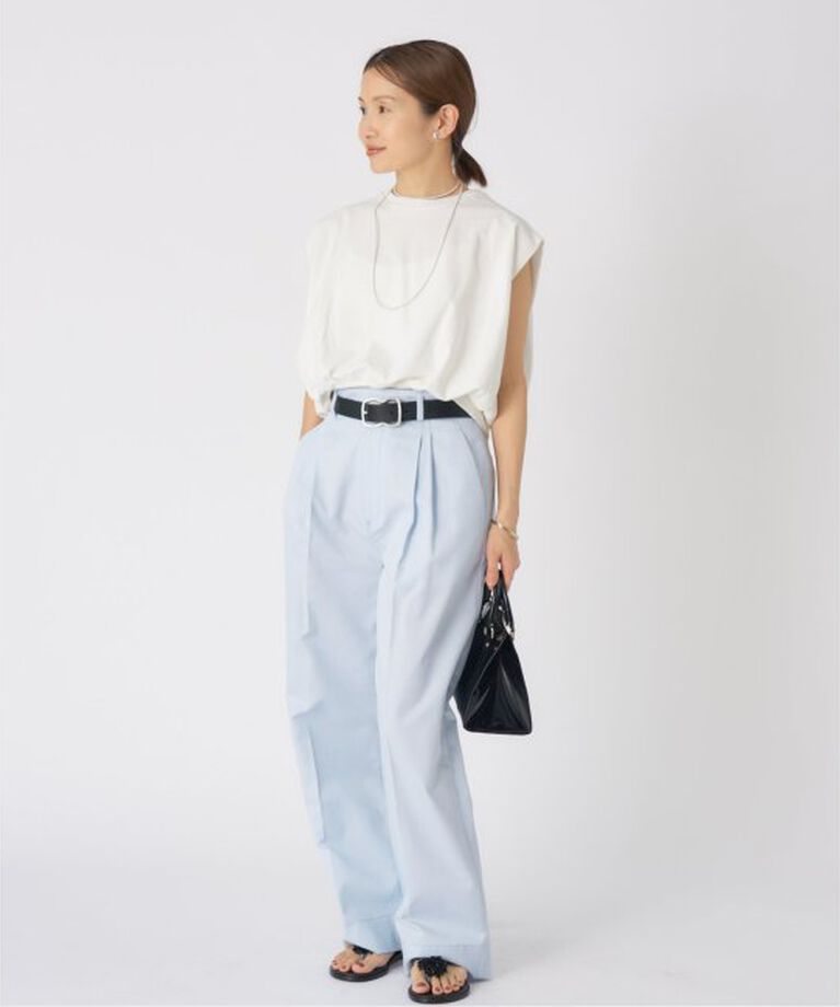 IENA「裏毛ノースリーブプルオーバー」|Tシャツ・カットソー|