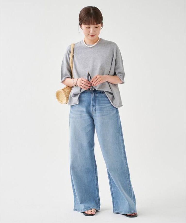 IENA「LEVITA コットンハーフスリーブプルオーバー」|ニット・セーター|