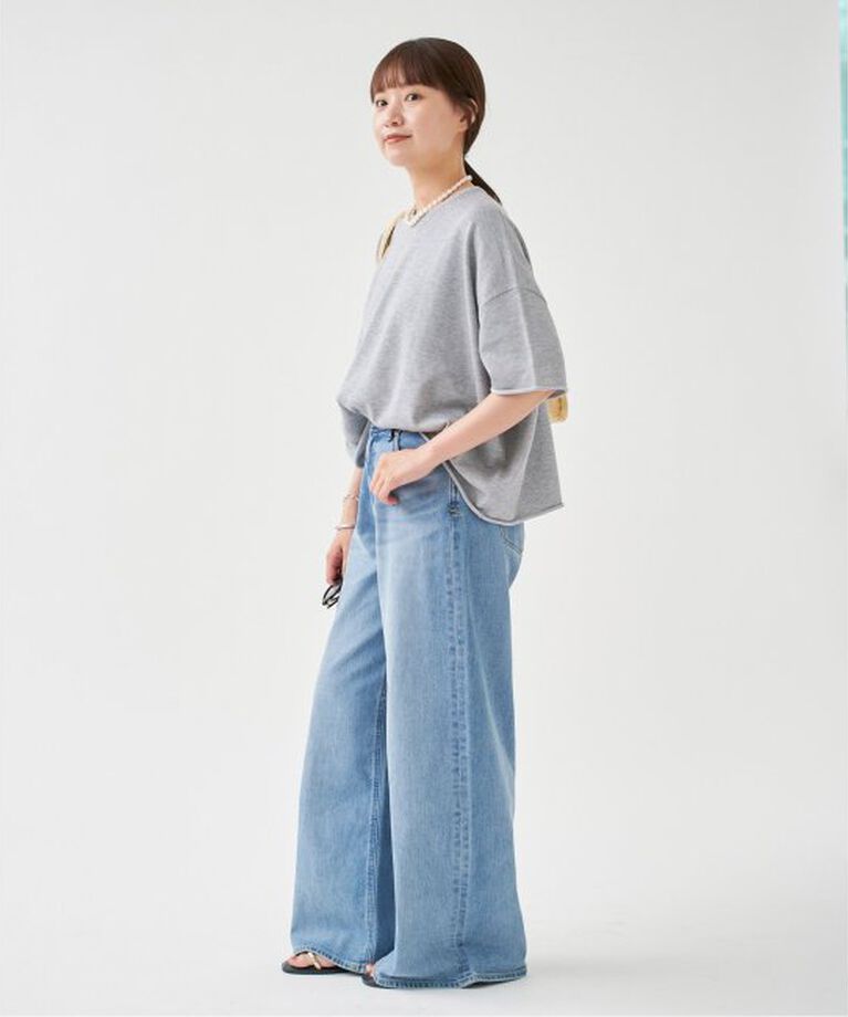 IENA「LEVITA コットンハーフスリーブプルオーバー」|ニット・セーター|
