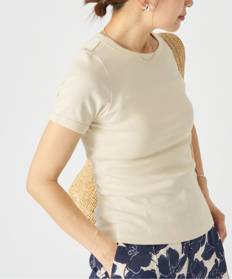 IENA「FLORE FLORE/フローレフローレ CAR TEE Tシャツ」|Tシャツ・カットソー|ナチュラル