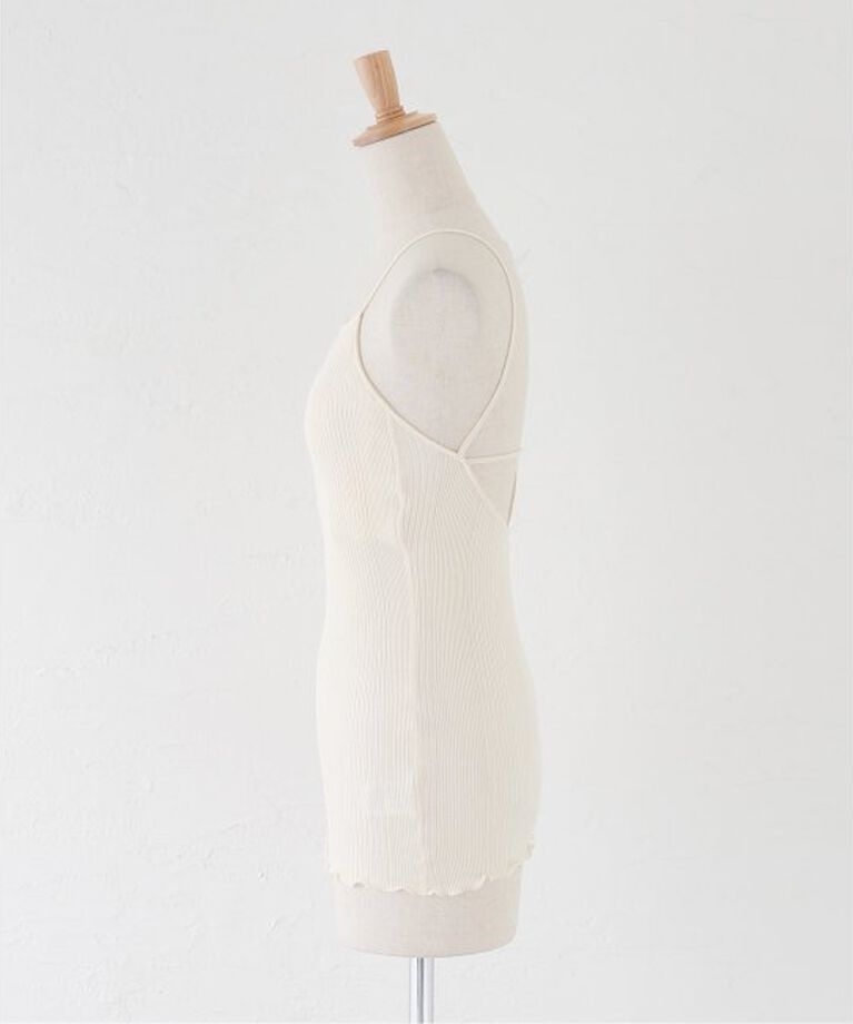 IENA「HAKUJI/ハクジ RANDOM RIB OPEN BACK CAMI キャミソール H232507」|キャミソール|