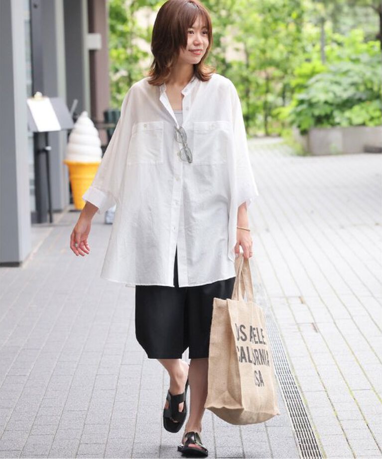 JOURNAL STANDARD relume「《追加》コットンボイルドルマンスリーブシャツ」|シャツ・ブラウス|