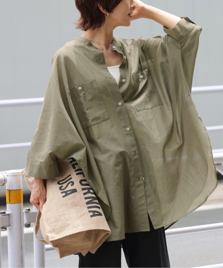 JOURNAL STANDARD relume「《追加》コットンボイルドルマンスリーブシャツ」|シャツ・ブラウス|