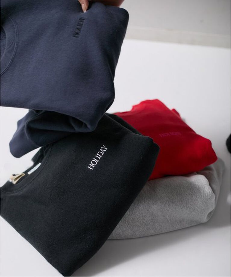 JOURNAL STANDARD「【CHAMPION×JOURNAL STANDARD】by HOLIDAY　REVERSE WEAVE CREW」|スウェット・ジャージ|ブラック