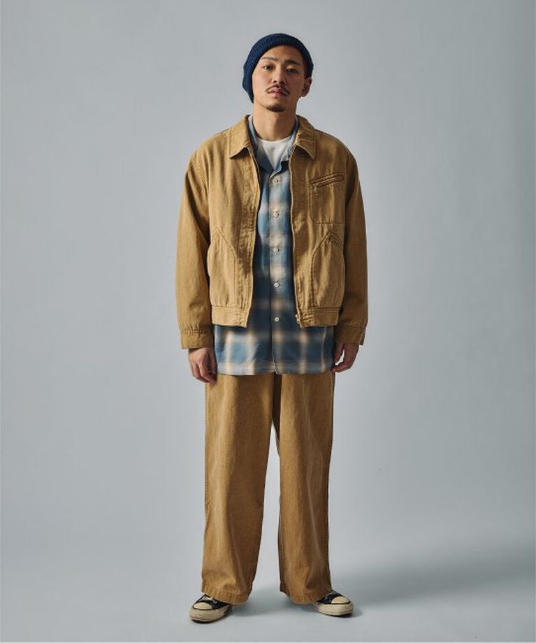 J.S.Homestead「J.S.Homestead / Stead ピグメントキャンバス ジップジャケット」|その他|