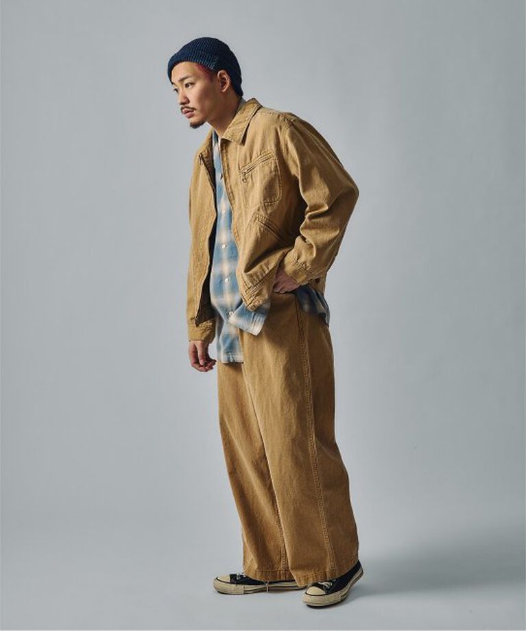 J.S.Homestead「J.S.Homestead / Stead ピグメントキャンバス ジップジャケット」|その他|