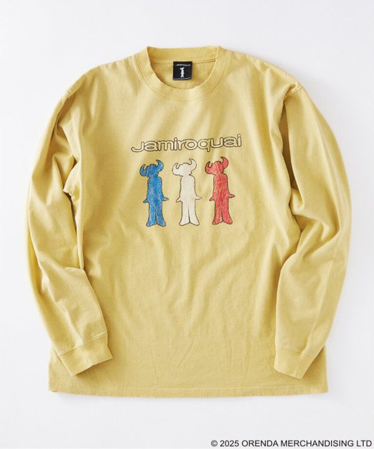 JOURNAL STANDARD relume「Jamiroquai / ジャミロクワイ 別注 ロングスリーブ プリントTシャツ」|Tシャツ・カットソー|イエロー