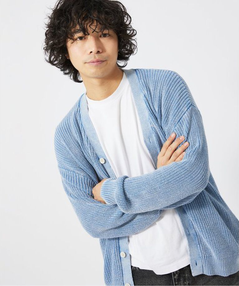 JOURNAL STANDARD relume「CALIFORNIA フェードコットン カーディガン」|カーディガン|サックスブルー