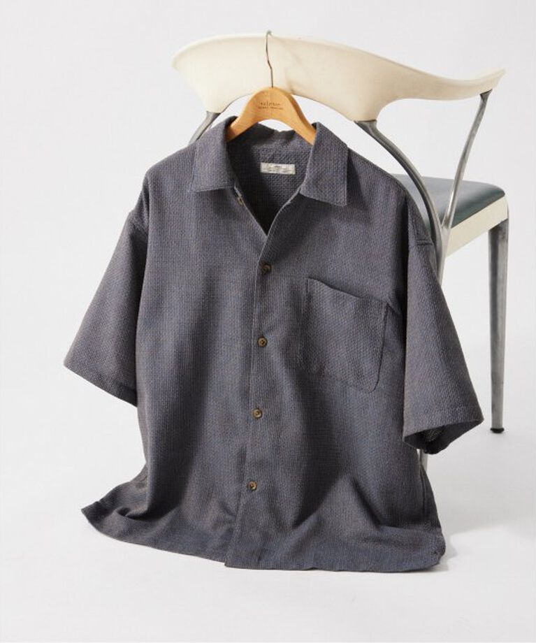 JOURNAL STANDARD relume「C/L メランジ ドビー 半袖シャツ」|シャツ・ブラウス|ブラウン