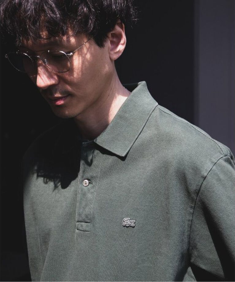 JOURNAL STANDARD「LACOSTE / ラコステ 別注 ピグメント ダイ ヘビー ピケ ポロシャツ」|ポロシャツ|