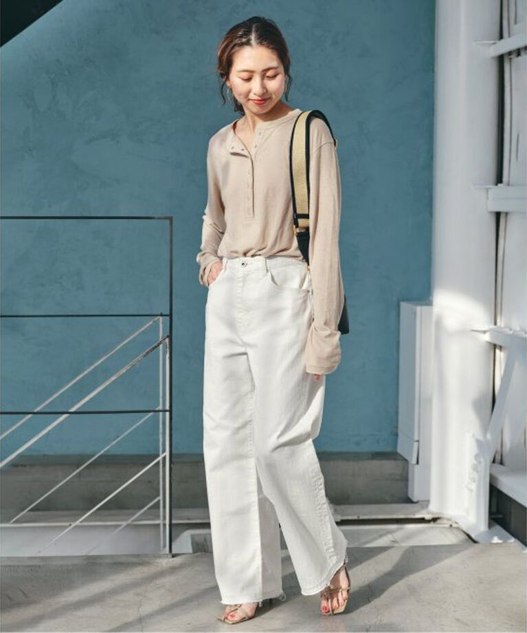 Spick and Span「≪追加2≫5 1/2 LOOSE-STRAIGHT DENIM」|デニム|