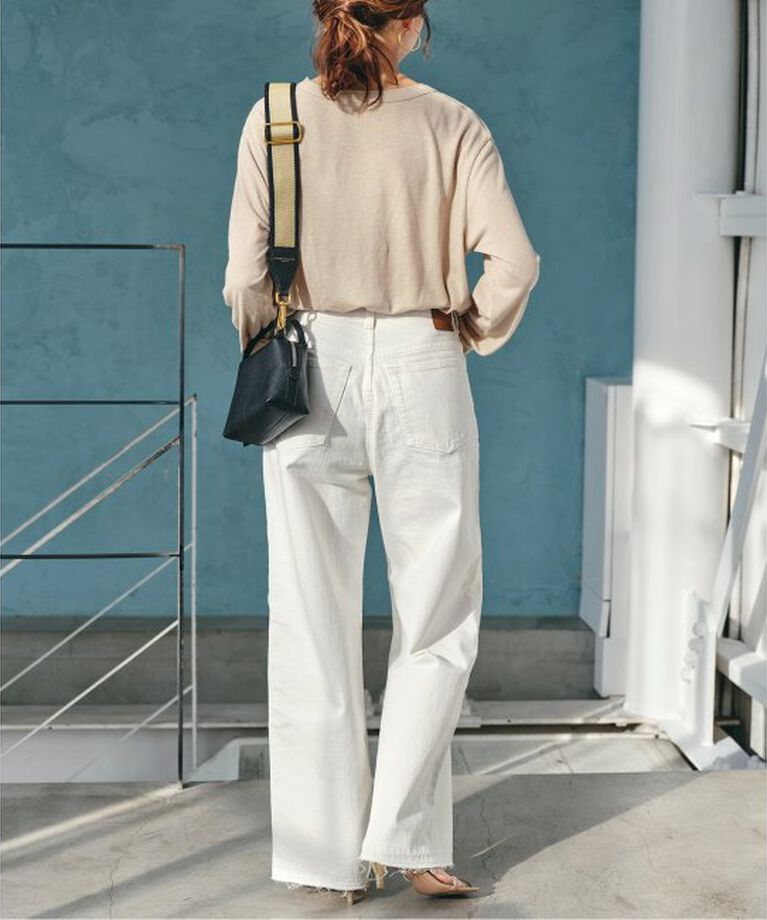 Spick and Span「≪追加2≫5 1/2 LOOSE-STRAIGHT DENIM」|デニム|