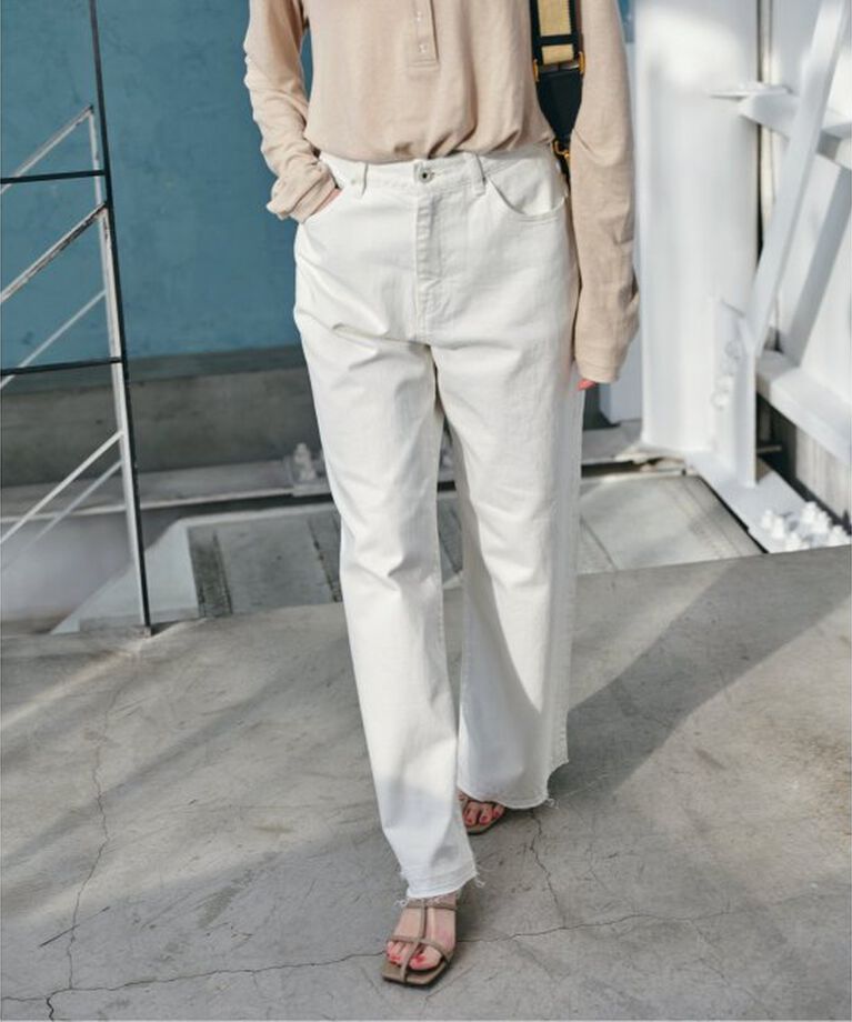 Spick and Span「≪追加2≫5 1/2 LOOSE-STRAIGHT DENIM」|デニム|