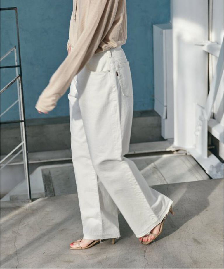 Spick and Span「≪追加2≫5 1/2 LOOSE-STRAIGHT DENIM」|デニム|
