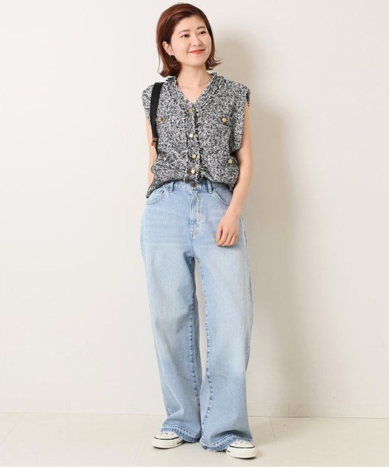 Spick and Span「≪追加2≫5 1/2 LOOSE-STRAIGHT DENIM」|デニム|