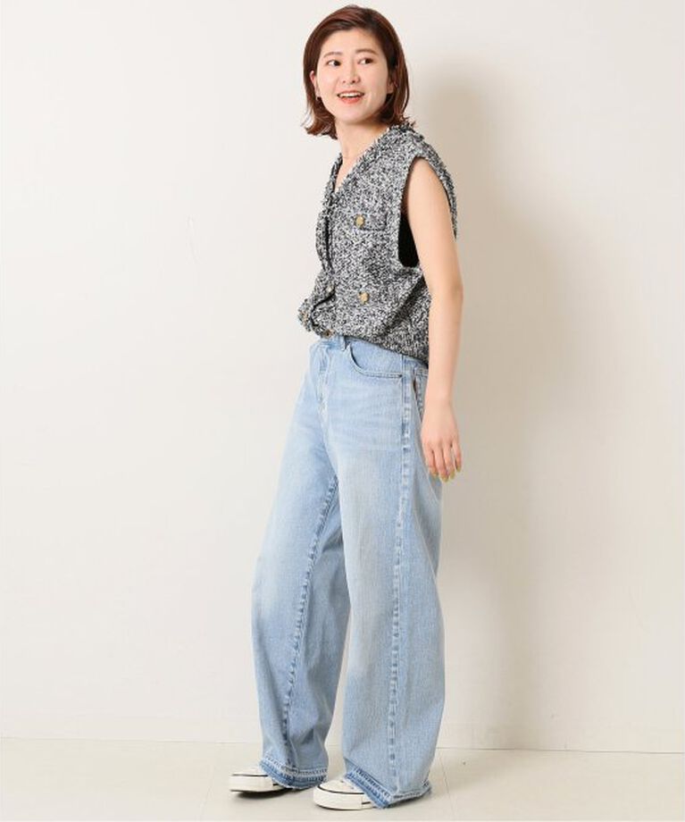Spick and Span「≪追加2≫5 1/2 LOOSE-STRAIGHT DENIM」|デニム|