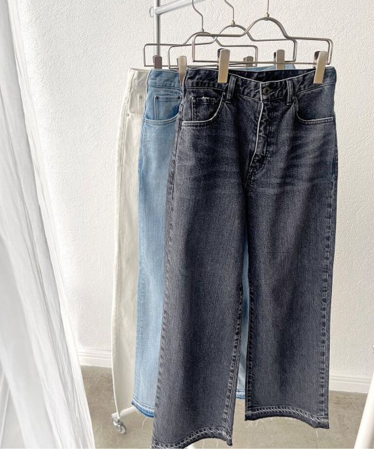 Spick and Span「≪追加2≫5 1/2 LOOSE-STRAIGHT DENIM」|デニム|