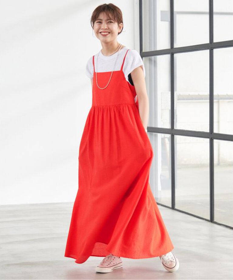 Spick and Span「S.Shiori*S コットンサッカーキャミワンピース」|ワンピース|