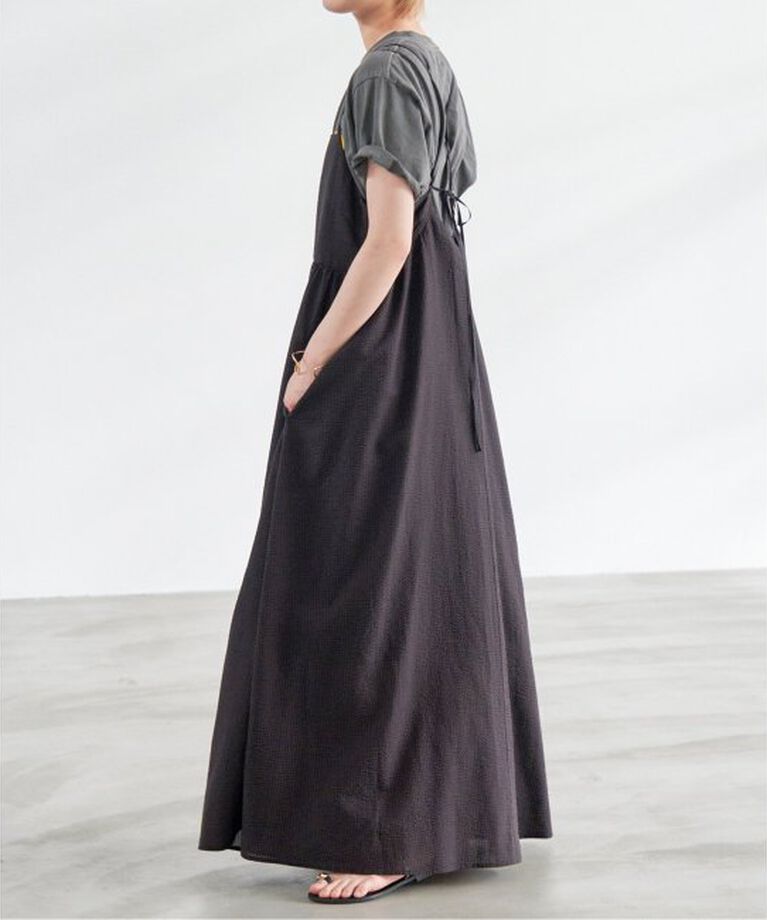 Spick and Span「S.Shiori*S コットンサッカーキャミワンピース」|ワンピース|