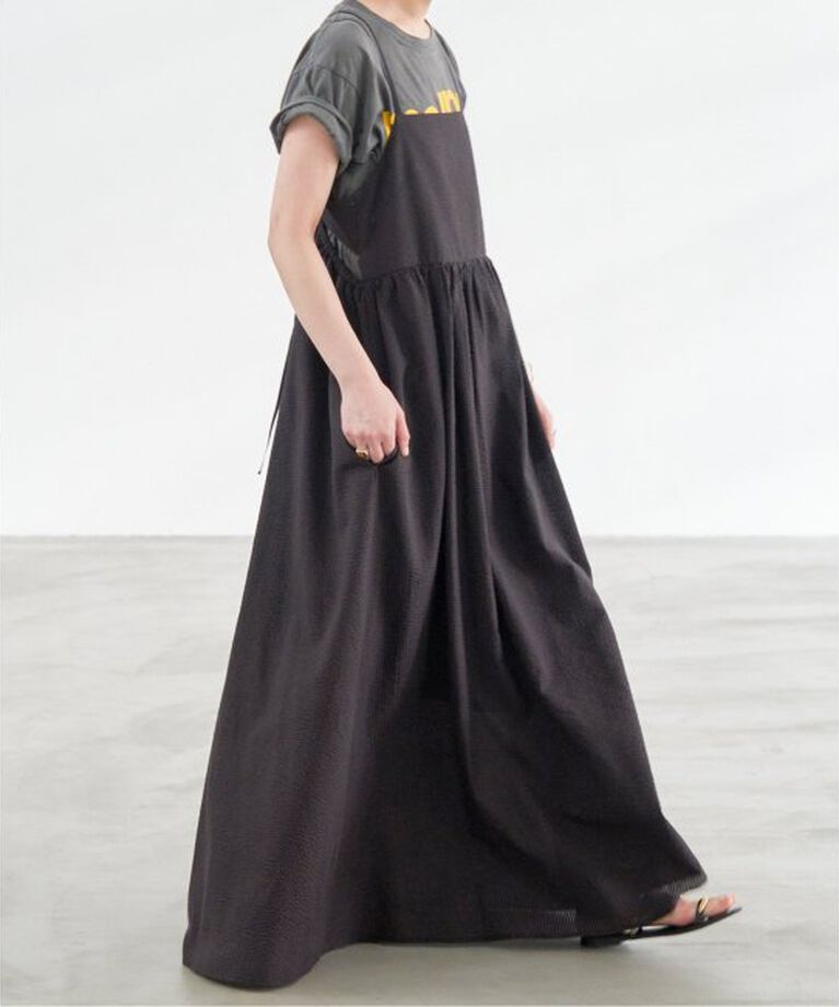 Spick and Span「S.Shiori*S コットンサッカーキャミワンピース」|ワンピース|