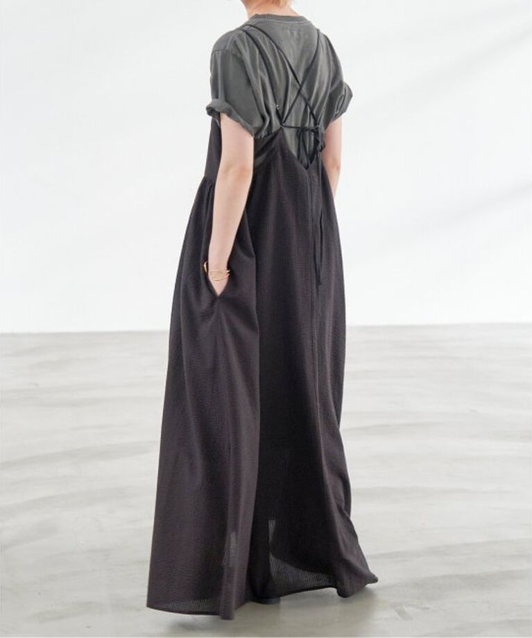 Spick and Span「S.Shiori*S コットンサッカーキャミワンピース」|ワンピース|