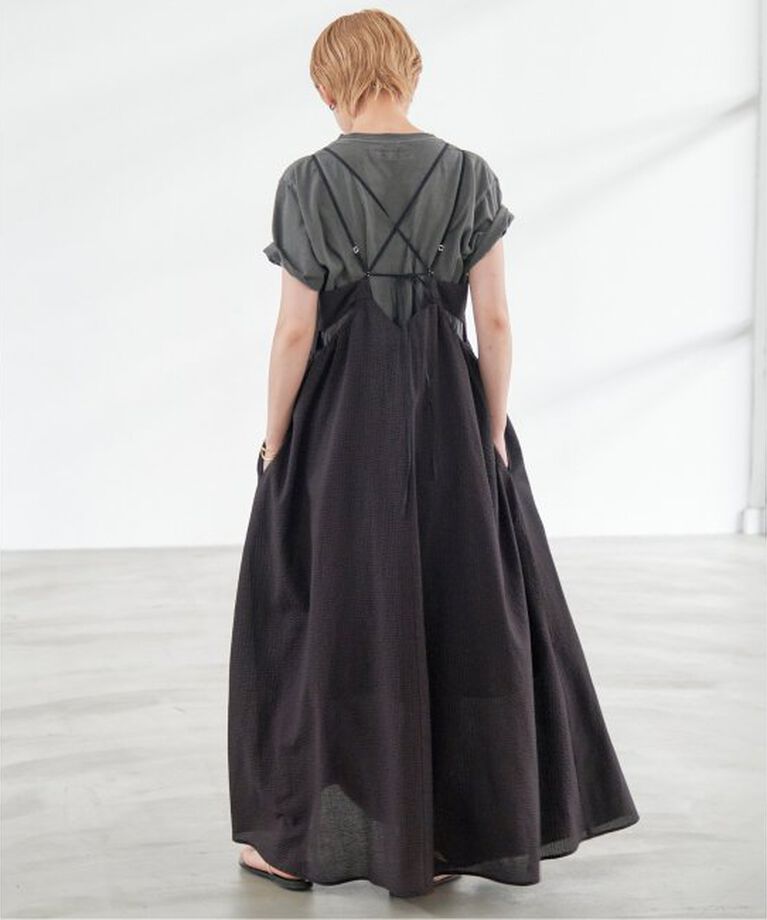 Spick and Span「S.Shiori*S コットンサッカーキャミワンピース」|ワンピース|