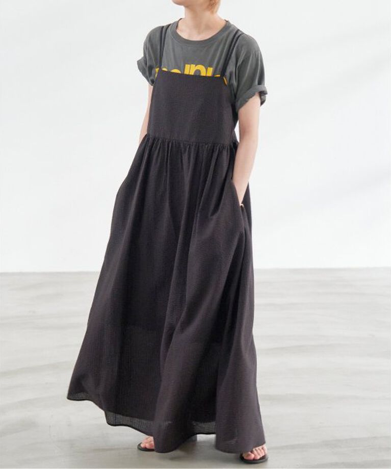 Spick and Span「S.Shiori*S コットンサッカーキャミワンピース」|ワンピース|