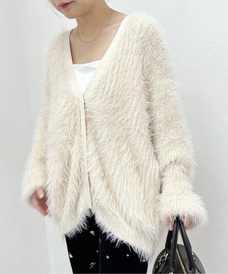 U by SPICK&SPAN「≪追加≫SUPER SHAGGY V CARDIE 2」|カーディガン|