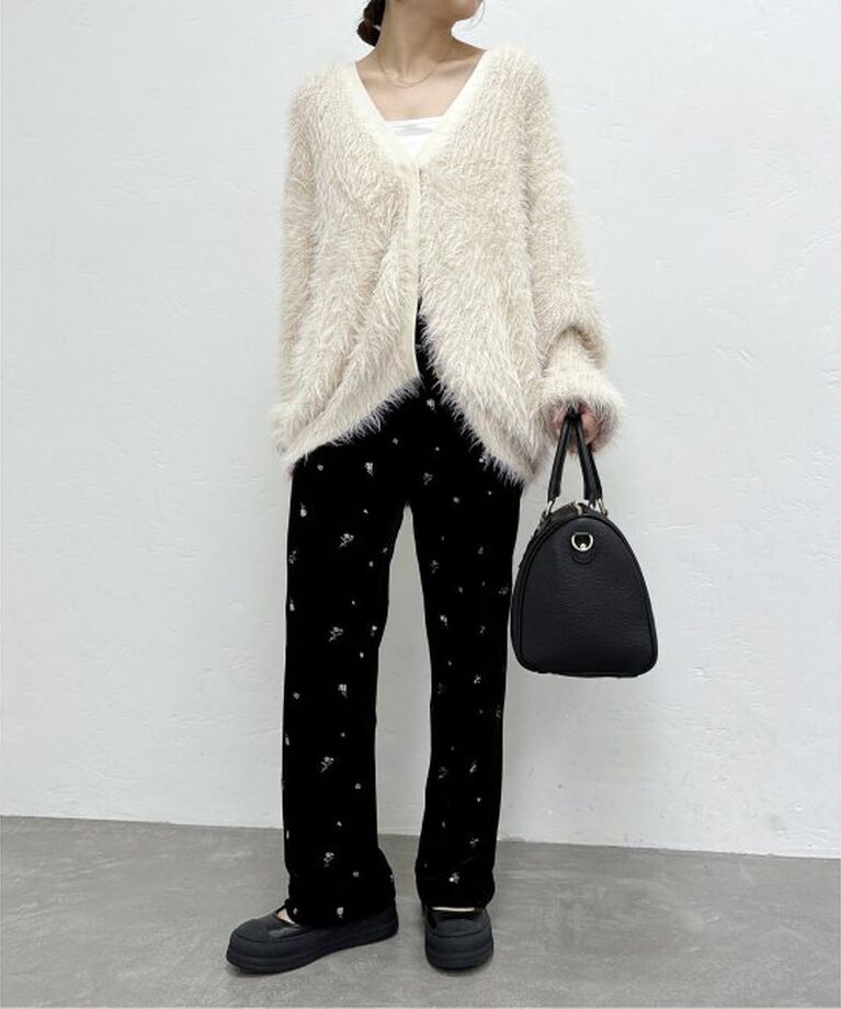 U by SPICK&SPAN「≪追加≫SUPER SHAGGY V CARDIE 2」|カーディガン|