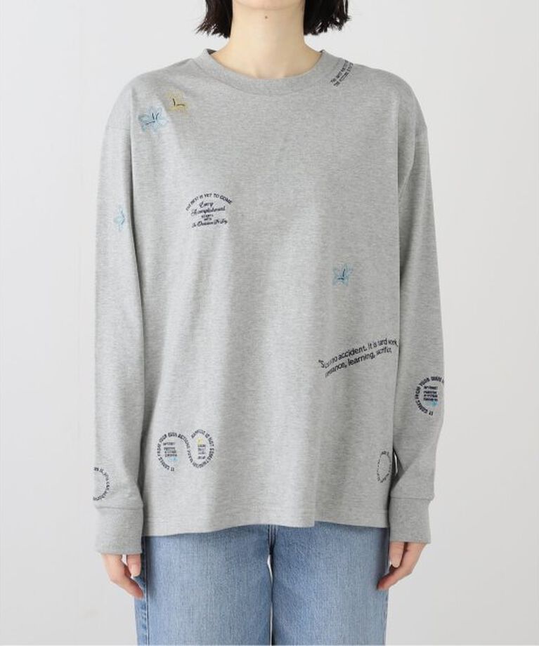 Spick and Span「エンブロイダリーロンT」|Tシャツ・カットソー|