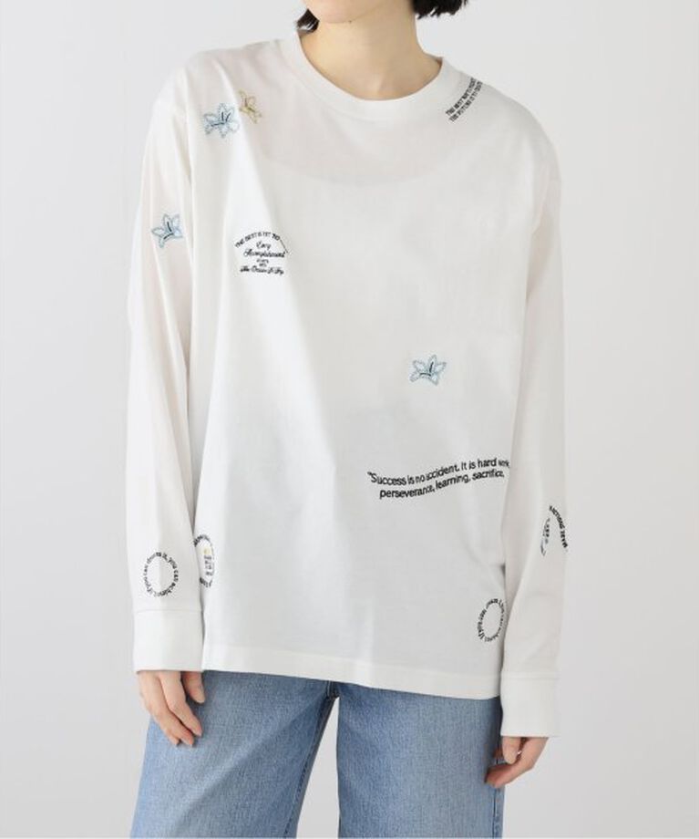 Spick and Span「エンブロイダリーロンT」|Tシャツ・カットソー|