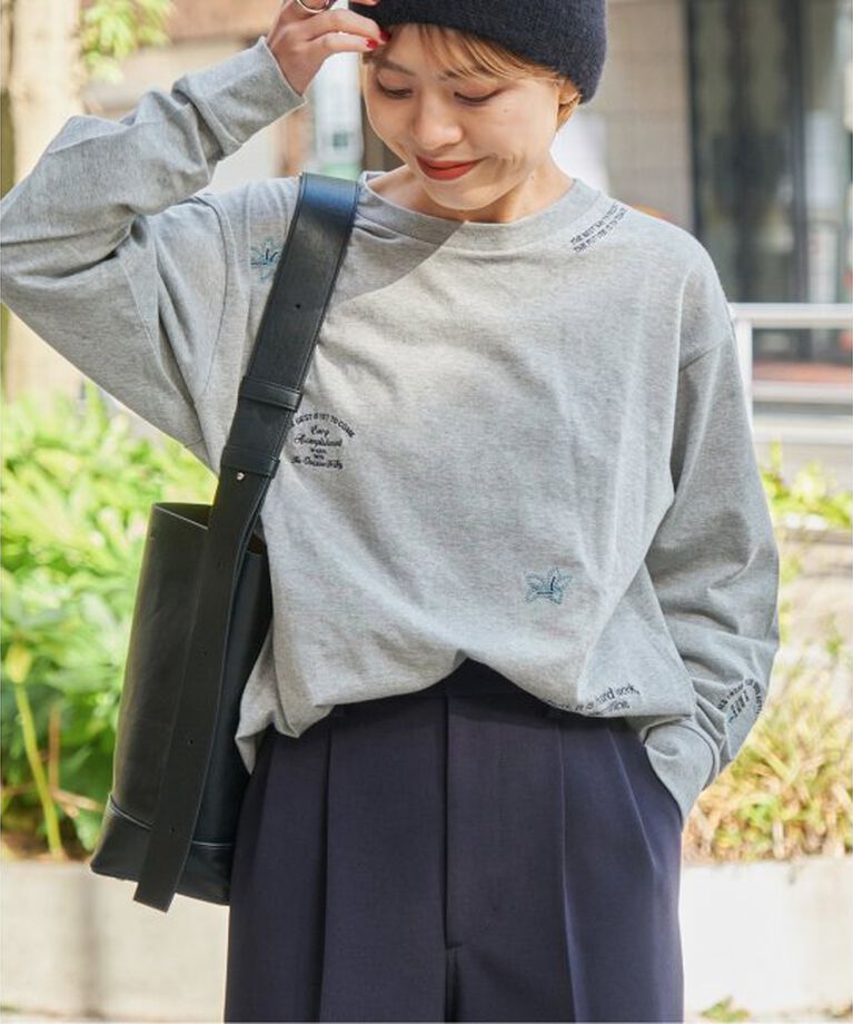 Spick and Span「エンブロイダリーロンT」|Tシャツ・カットソー|