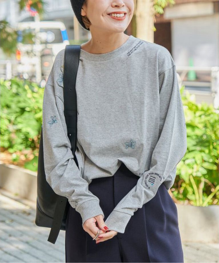 Spick and Span「エンブロイダリーロンT」|Tシャツ・カットソー|
