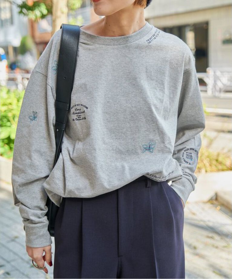 Spick and Span「エンブロイダリーロンT」|Tシャツ・カットソー|