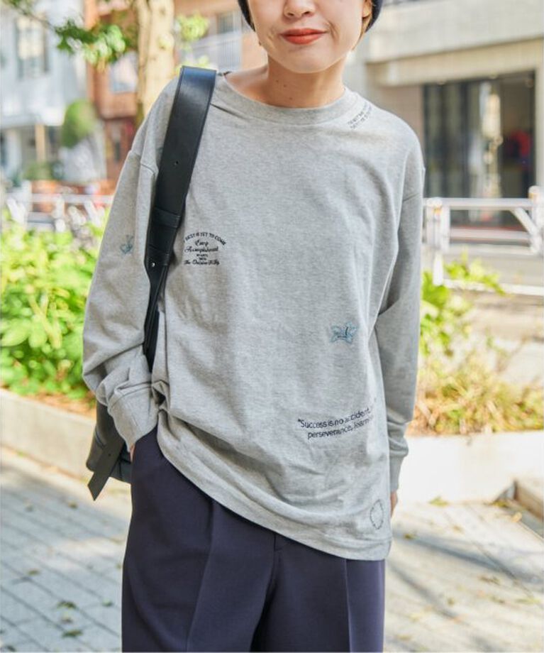 Spick and Span「エンブロイダリーロンT」|Tシャツ・カットソー|